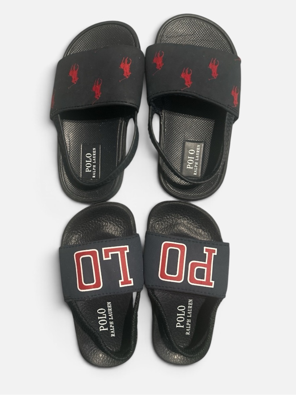 NWOT Bundle Ralph Lauren Slides w/Straps size 5 (2 pairs )